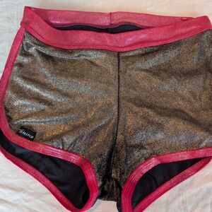 Shiny Gold and Pink Shorts